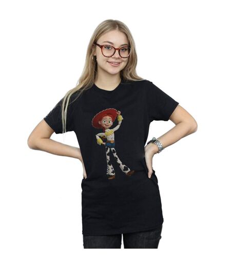 Disney Womens/Ladies Toy Story Jessie Pose Cotton Boyfriend T-Shirt (Noir) - UTBI46939
