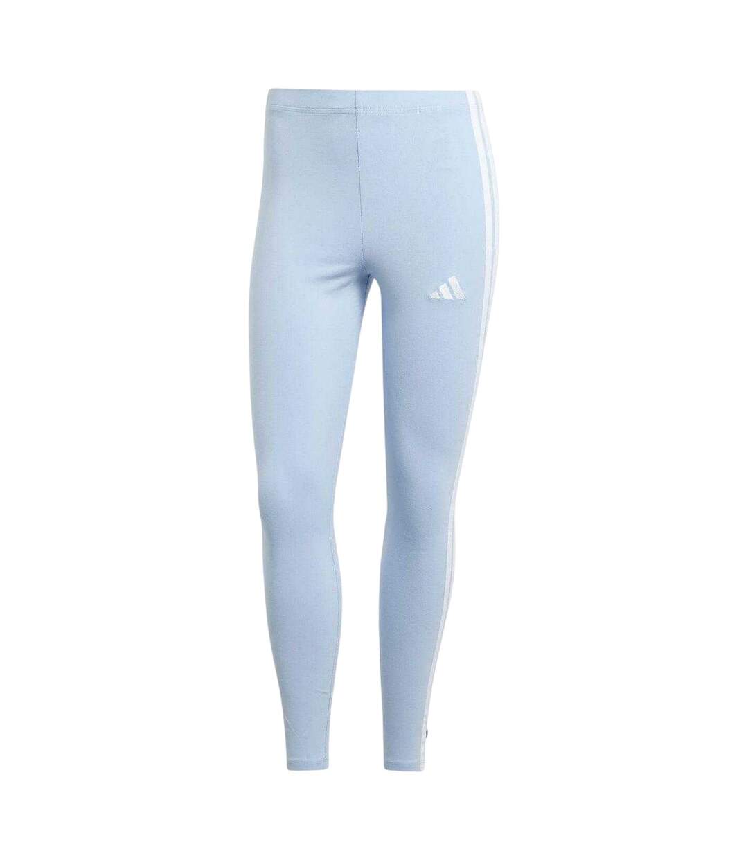 Legging Entraînement Motif/style 3 Rayures Femme Bleu Pâle Adidas-1