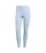 Legging Entraînement Motif/style 3 Rayures Femme Bleu Pâle Adidas-1