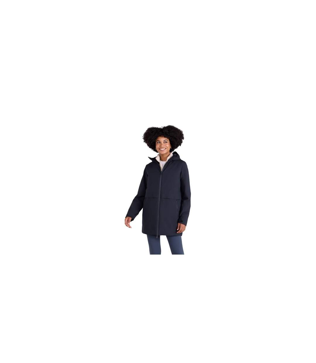 Womens/ladies Jackie Waterproof Padded Jacket Black Animal-1