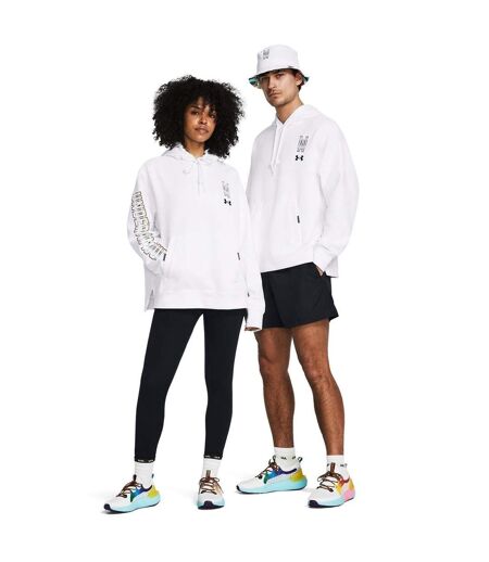 Sweat À Capuche Motif/style Imprimé Graphique Pride Adulte Blanc Under Armour