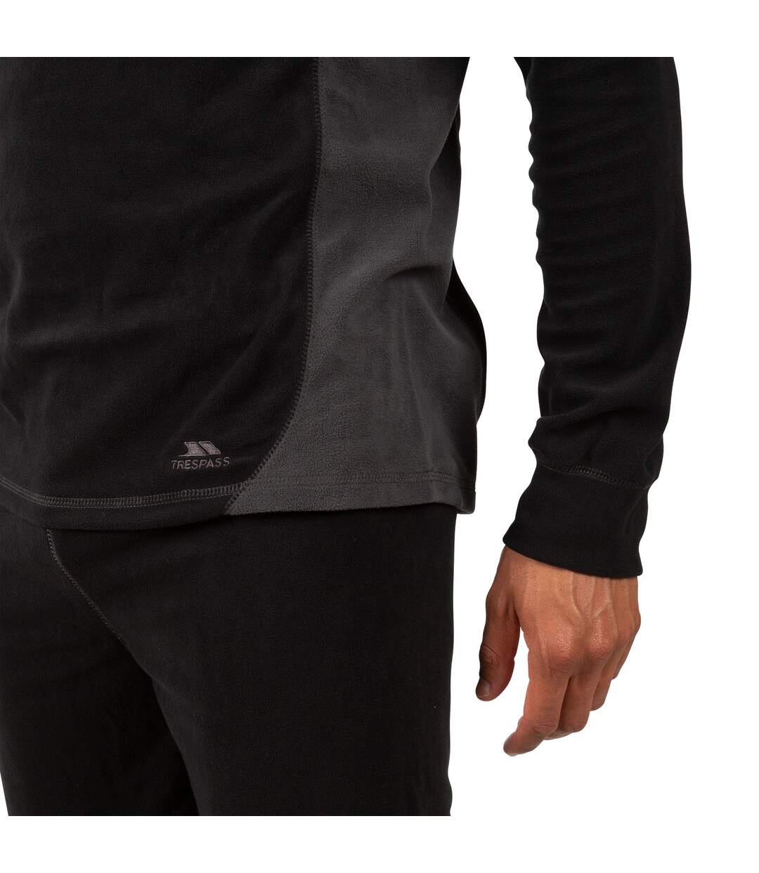 Unisex Thriller Thermal Top And Bottom Set Black X Trespass-3