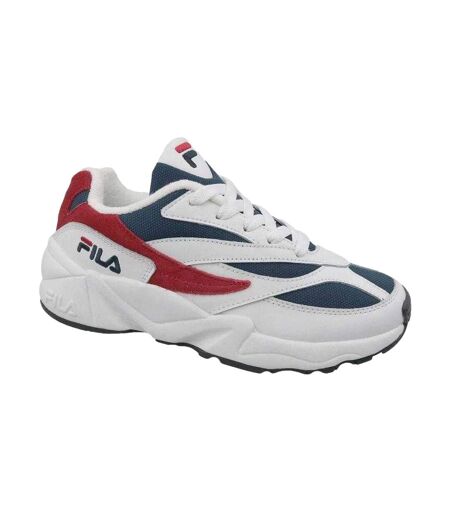 Baskets Femme Blanc Rouge Bleu Marine Fila