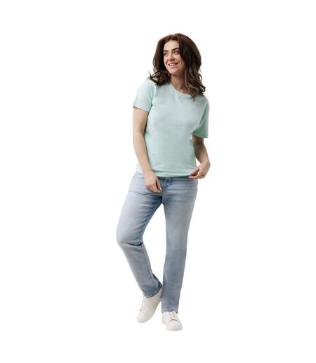 Womens/ladies yala recycled cotton lightweight t-shirt crushed mint Iqoniq