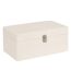 Lot de 3 Malles de Rangement Bouclette Carlie 54cm Blanc-4