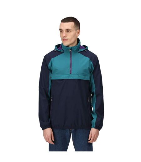 Veste softshell anorak homme bleu marine / sarcelle Regatta