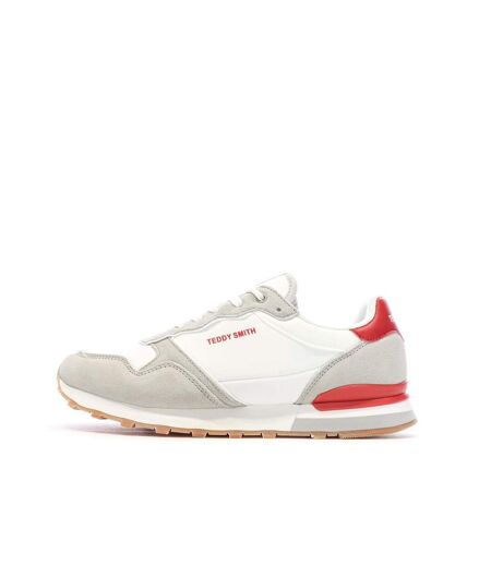 Baskets blanches/rouges  homme teddy smith 120097