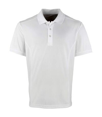 Polo coolchecker homme blanc Premier