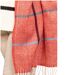 écharpe élégante Rouge en Laine Viscose avec Franges-2