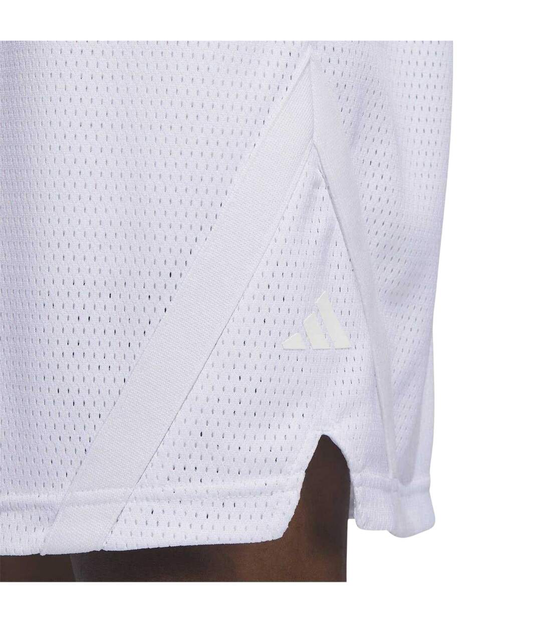 Short De Basket Homme Blanc Adidas-4