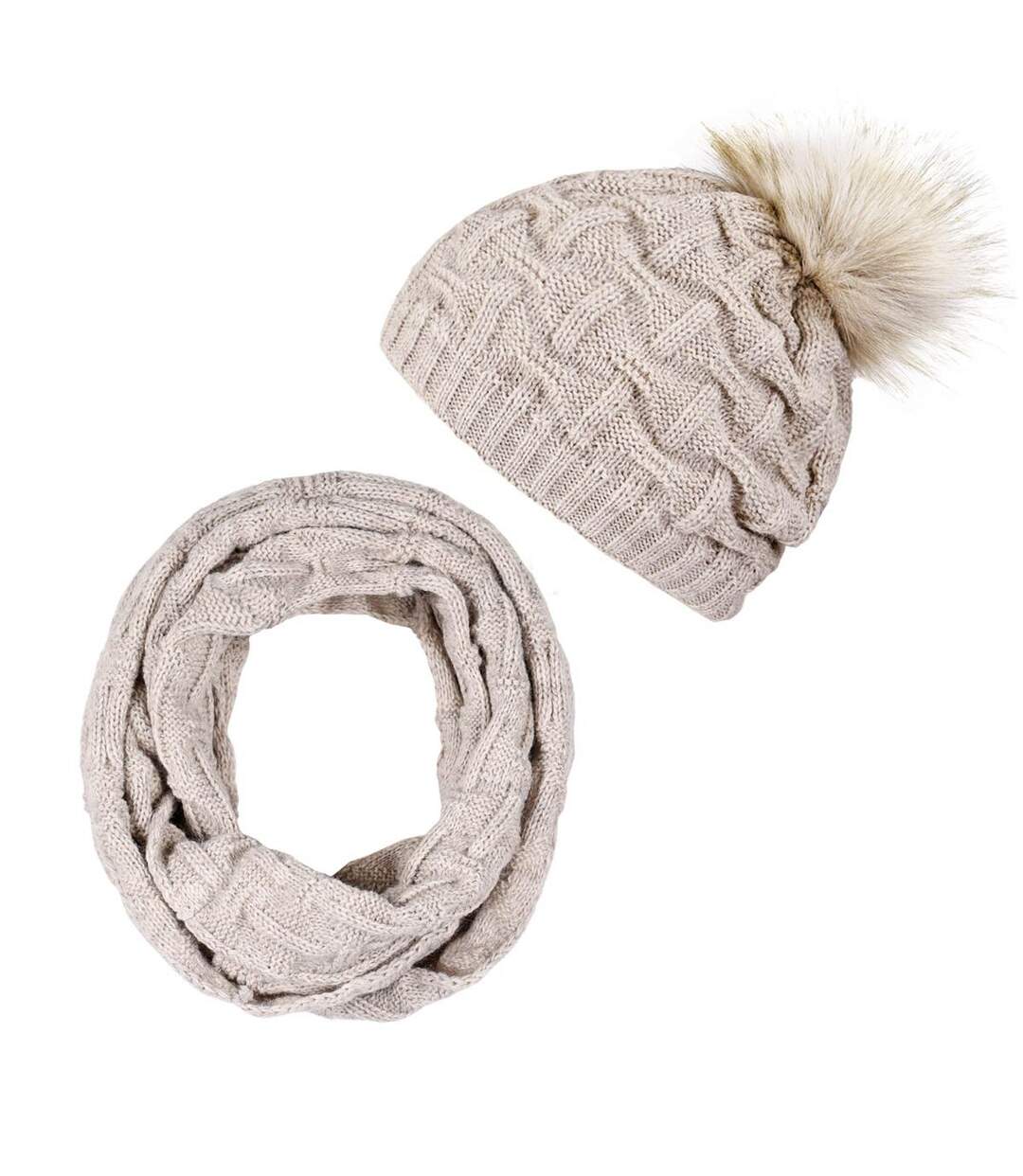 Snood et bonnet Nora  - Fabriqué en UE-1