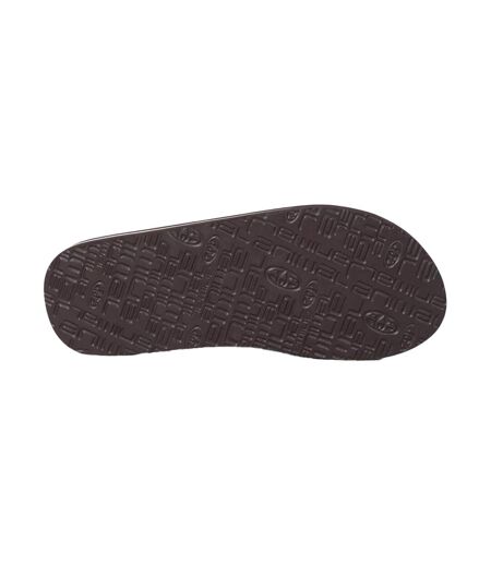 Tongs Motif/style Logo Jekyl Homme Marron Foncé Animal
