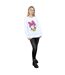 Disney Sweatshirt peint Daisy Duck Head Womens/Ladies (Blanc) - UTBI26956-4