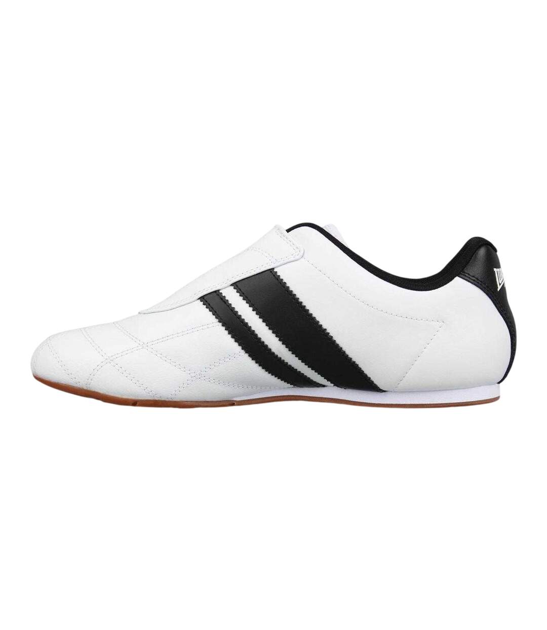 Mens Brent Leather Slip-on Trainers White Lonsdale-2