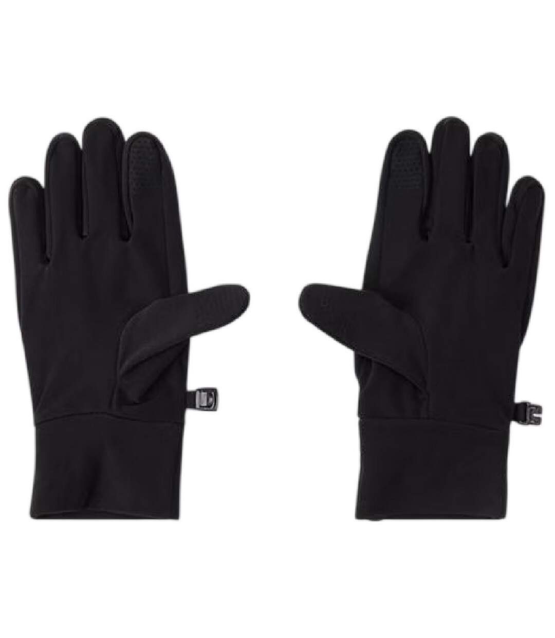 Mens Fleece Fitted Running Gloves Black Boss-2