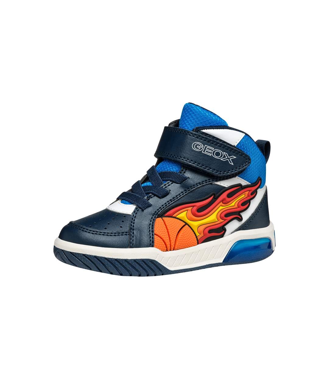 Basket Montante à Lacets Geox Junior Inek Boy Geobuck+Text-1