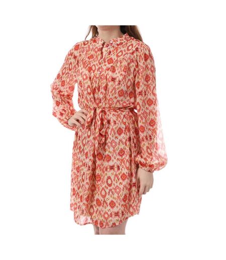 Robe beige/orange femme vila vilola