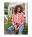 Cardigan Motif/style Fil Femme Rose Chiné WoolOvers-1