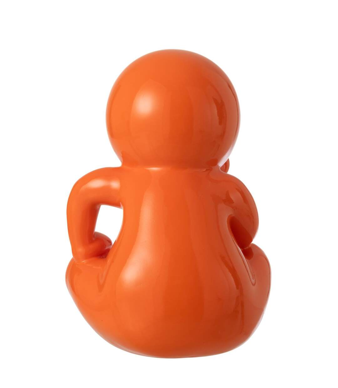 Statuette Déco Unie Marcel 35cm Orange Foncé-3