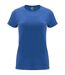 Womens/ladies capri short-sleeved t-shirt royal blue Roly