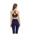 Womens/ladies amaya sports bra navy Lookus