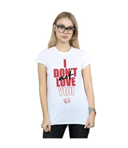 Disney - T-shirt HIGH SCHOOL MUSICAL THE MUSICAL NOT LOVE YOU - Femme (Blanc) - UTBI24371