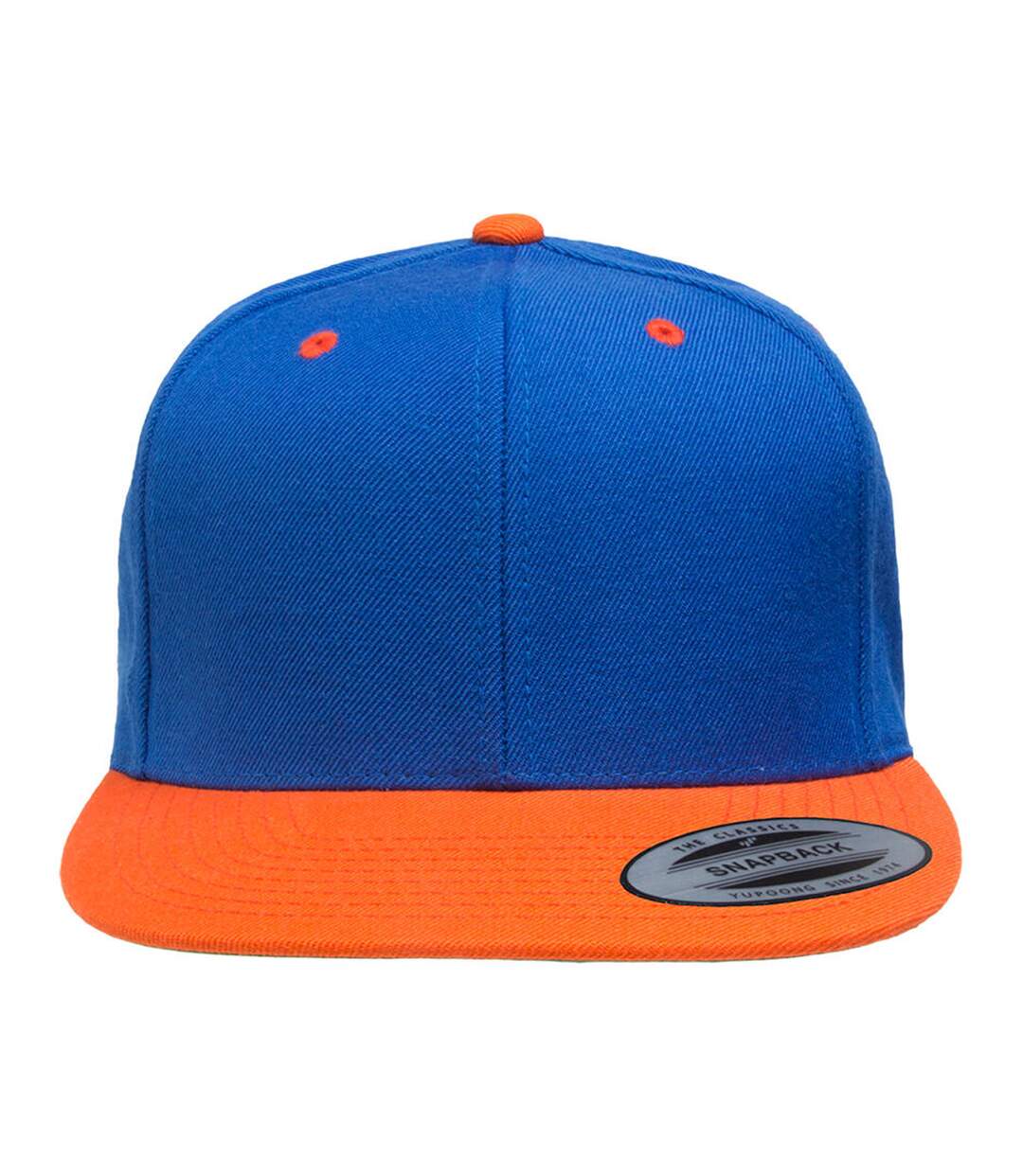 Casquette Ajustable Classic Bleu Roi Orange Yupoong-2