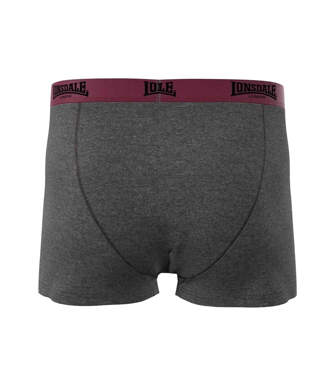 Boxers Homme Rouge Pastel Anthracite Lonsdale-2