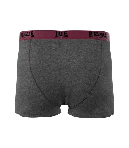 Boxers Homme Rouge Pastel Anthracite Lonsdale