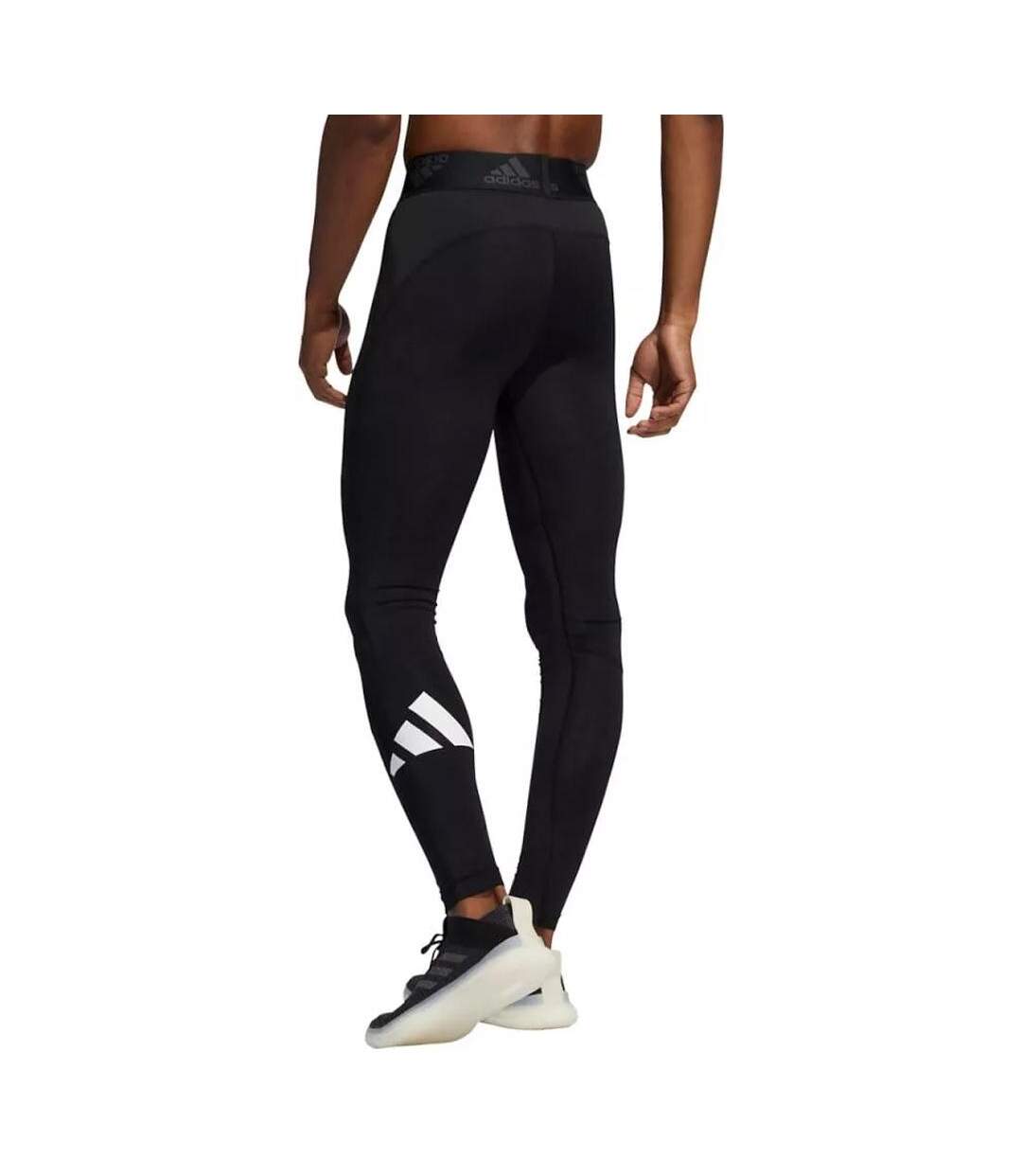 Legging Noir Homme Adidas 3 Bar - S-2