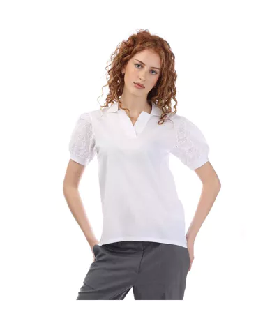 Haut Edias Femme Blanc Boss