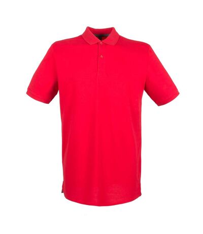 Henbury Mens Modern Fit Cotton Pique Polo Shirt (Classic Red) - UTPC2590