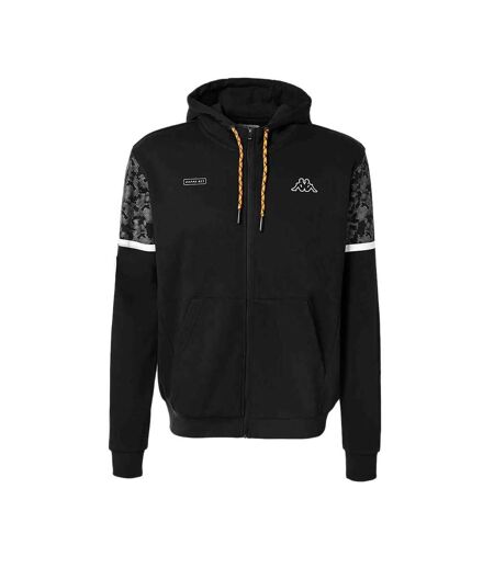 Sweat à Capuche Noir Homme Kappa Genzo Graphik - S