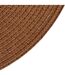 Set de Table Rond Tressé 38cm Camel Foncé-2