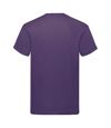 Fruit Of The Loom Mens Original Short Sleeve T-Shirt (Purple)