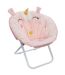 Fauteuil loveuse enfant pliante Licorne - L. 50 x H. 50 cm - Rose