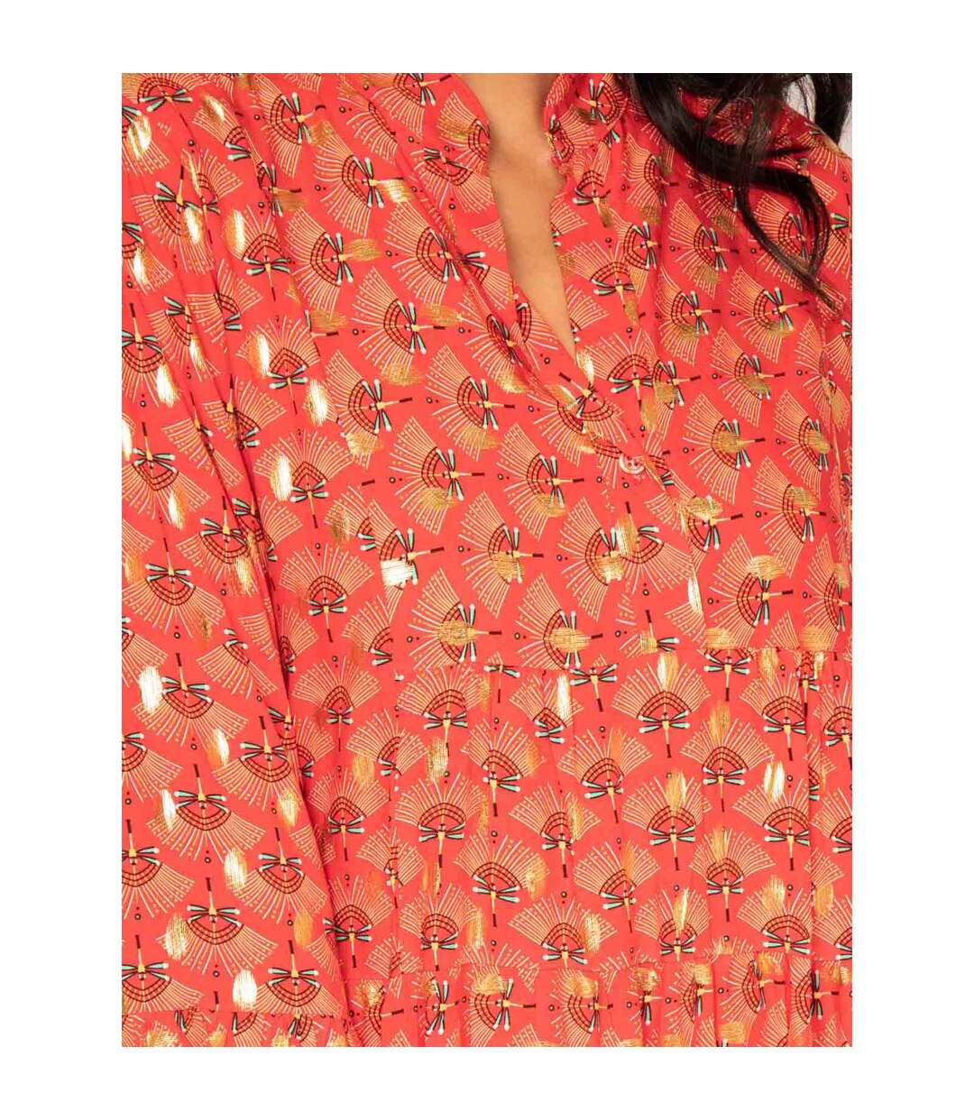 Robe courte motifs ISTHER - Dona X Lisa-3