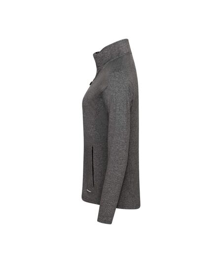 Womens/ladies Adapt Full Zip Fleece Jacket Anthracite Melange Cutter & Buck