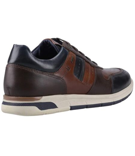 Baskets Motif/style Flèche Homme Bleu Marine Brun Clair POD