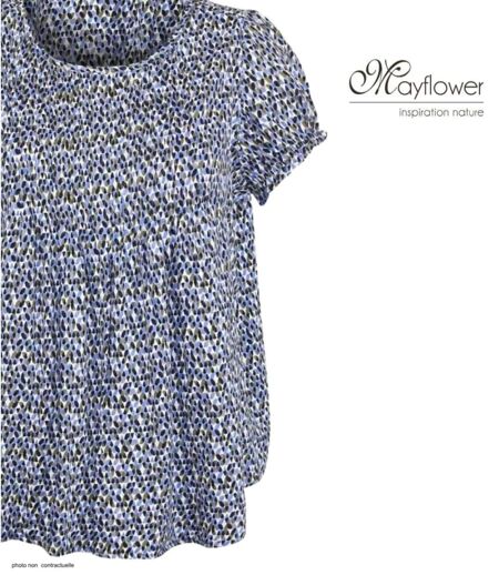 Mayflower CANDIE1 Chemisier en viscose imprimé pour un confort fluide au quotidien
