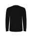 Mens montecarlo long-sleeve sports t-shirt noir uni Roly