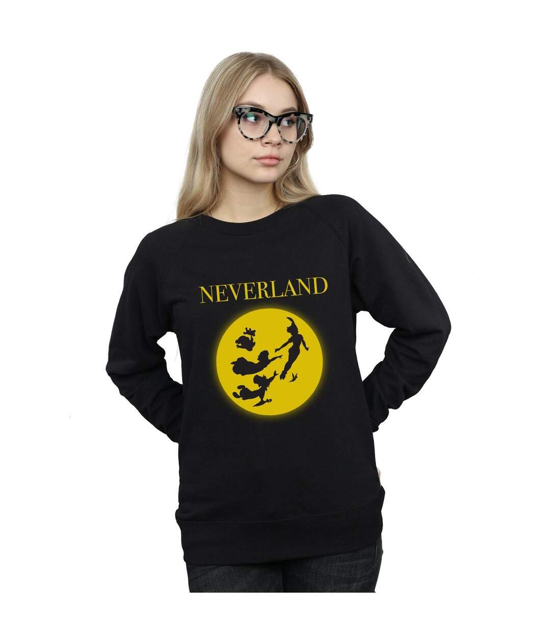 Disney Sweat-shirt Womens/Ladies Peter Pan Moon Silhouettes (Noir) - UTBI32454-2
