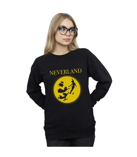 Disney Sweat-shirt Womens/Ladies Peter Pan Moon Silhouettes (Noir) - UTBI32454