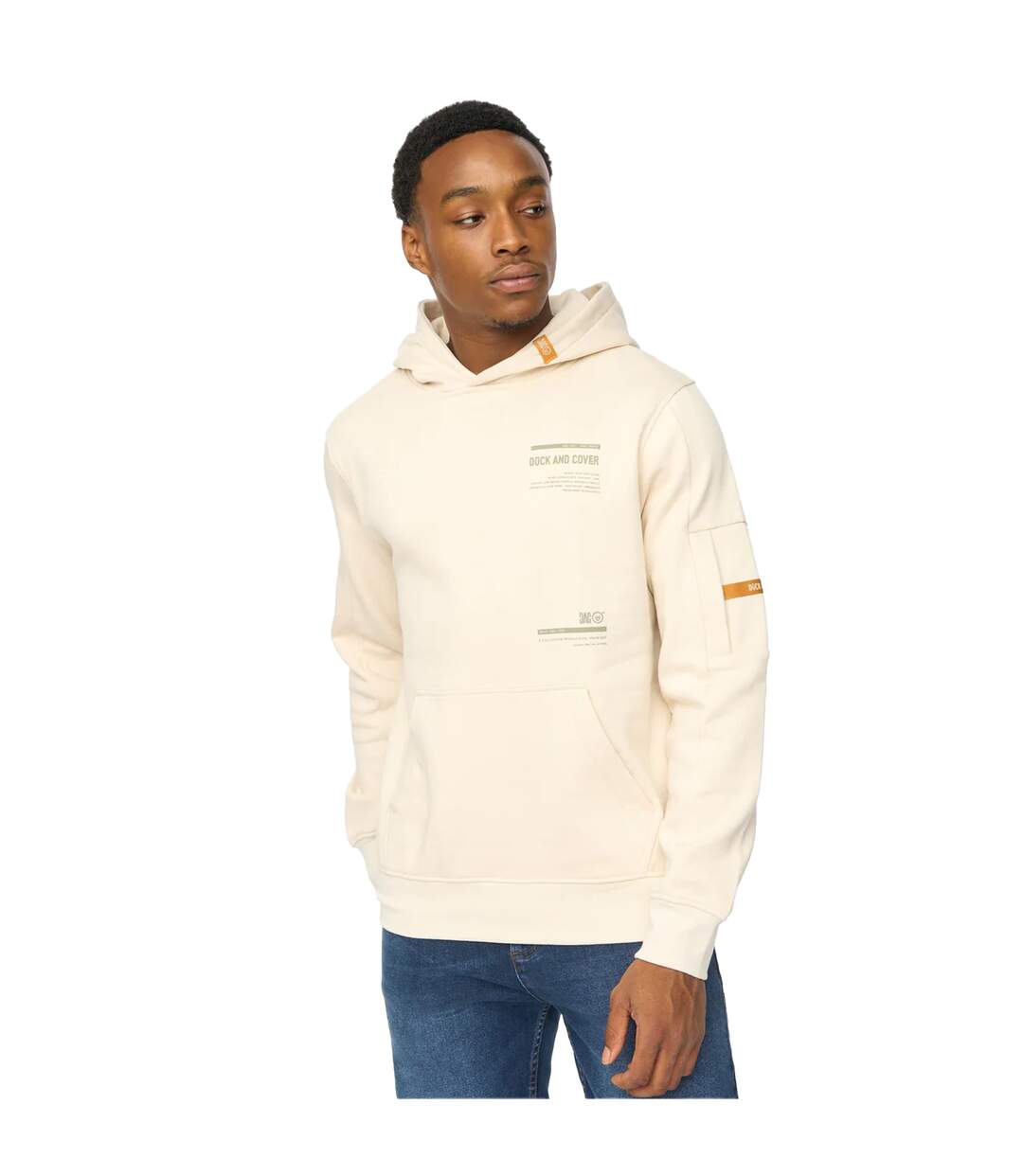 Mens Ambridge Hoodie Off White Duck And Cover-1