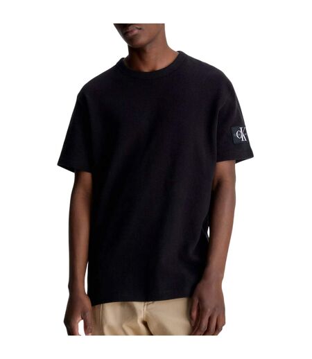 T-shirt Motif/style Quadrillage Homme Noir Calvin Klein