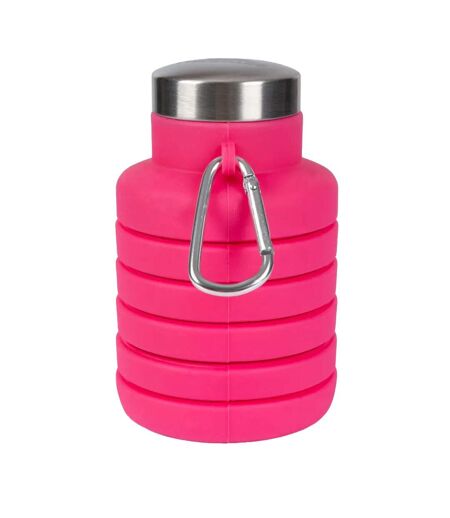 Vavo folding carabiner water bottle one size flamingo pink Trespass