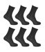 Unisex Adult Thermal Viloft Non Elastic Boot Socks (Pack Of 6) (Black) - UTUT610