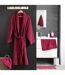 Peignoir Col Châle en Coton Tendresse Rubis-4