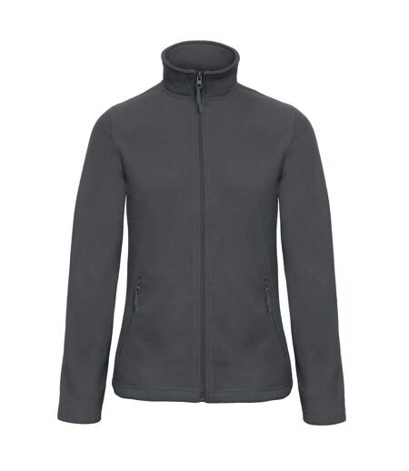 B&C Womens/Ladies ID.501 Fleece Jacket (Dark Grey) - UTBC5425