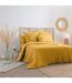 Drap Housse en Lin Adorable 140x190cm Jaune Ocre-5